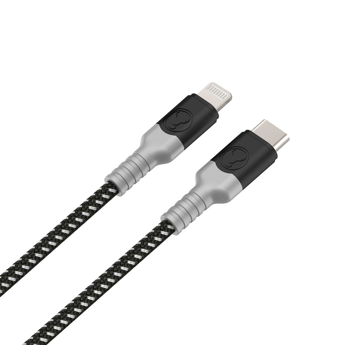 Bon.Elk Bonelk Long-Life USB-C to Lightning Cable (1.2 m) (Black/Grey)