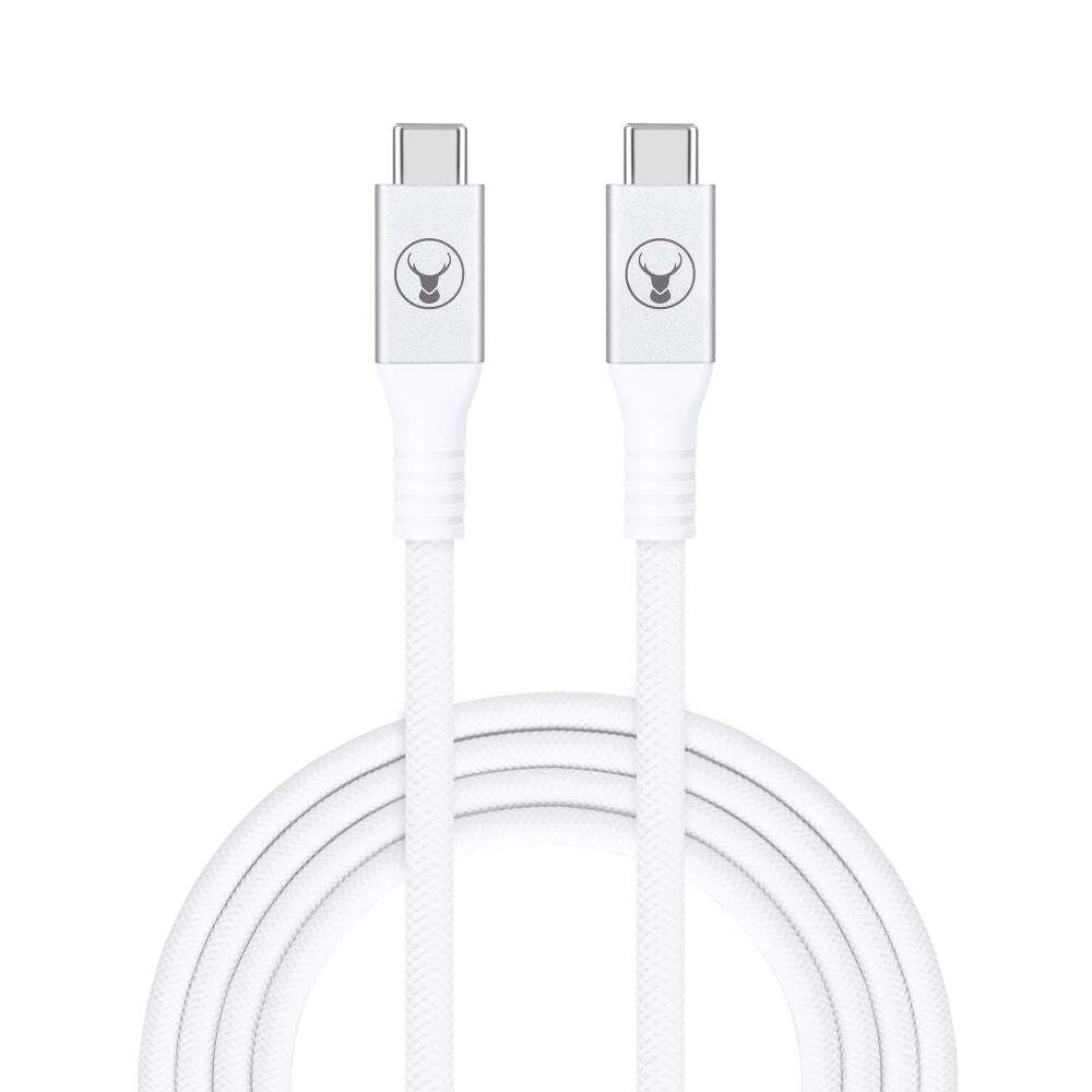 Bon.Elk Bonelk Long-Life 2m USB TypeC to USB-C 20Gbps Cable For Samsung Galaxy S22 White