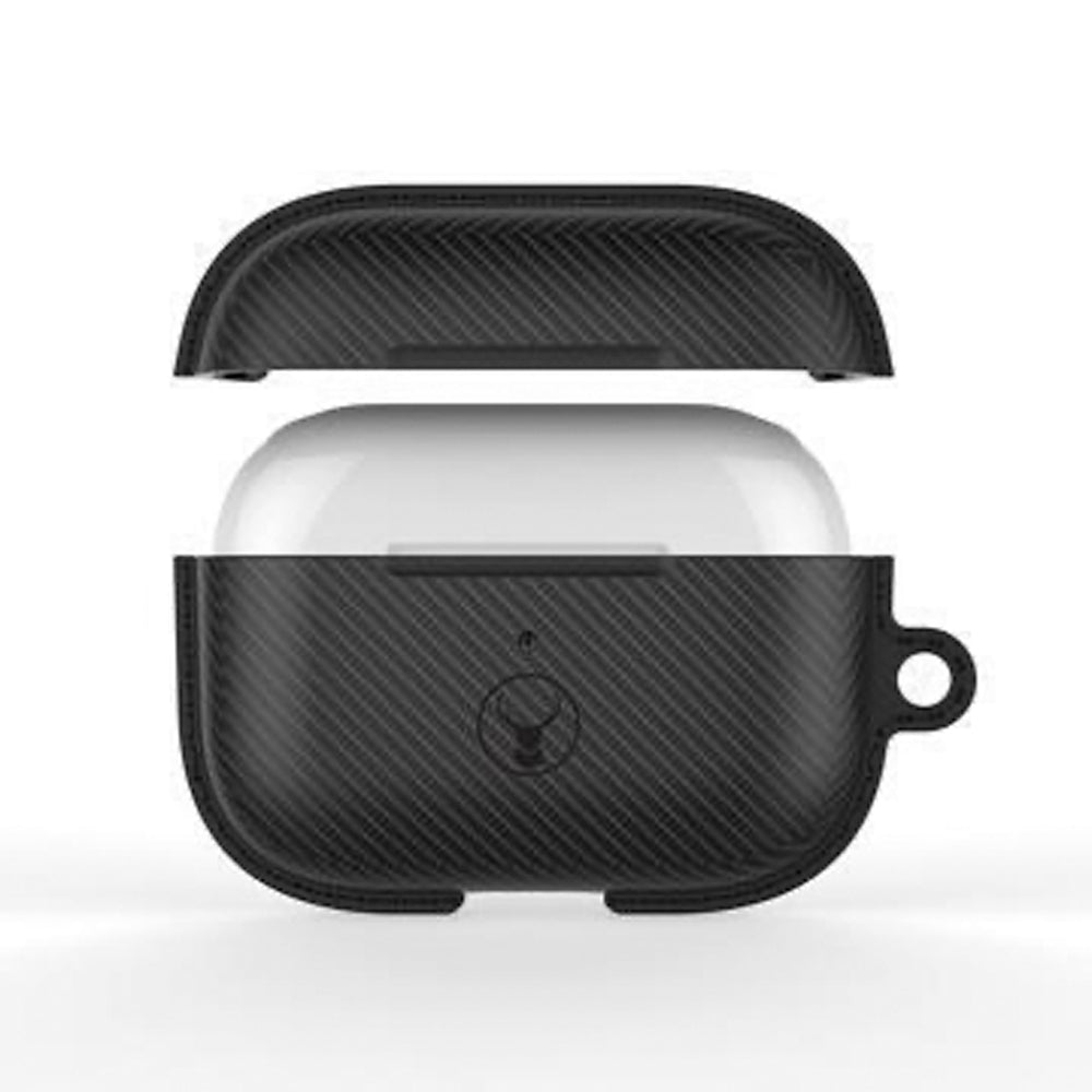 Bon.Elk Carbon Case for Apple AirPods Pro Led/tpu Bumper Drop Proof Cover Black — image 2