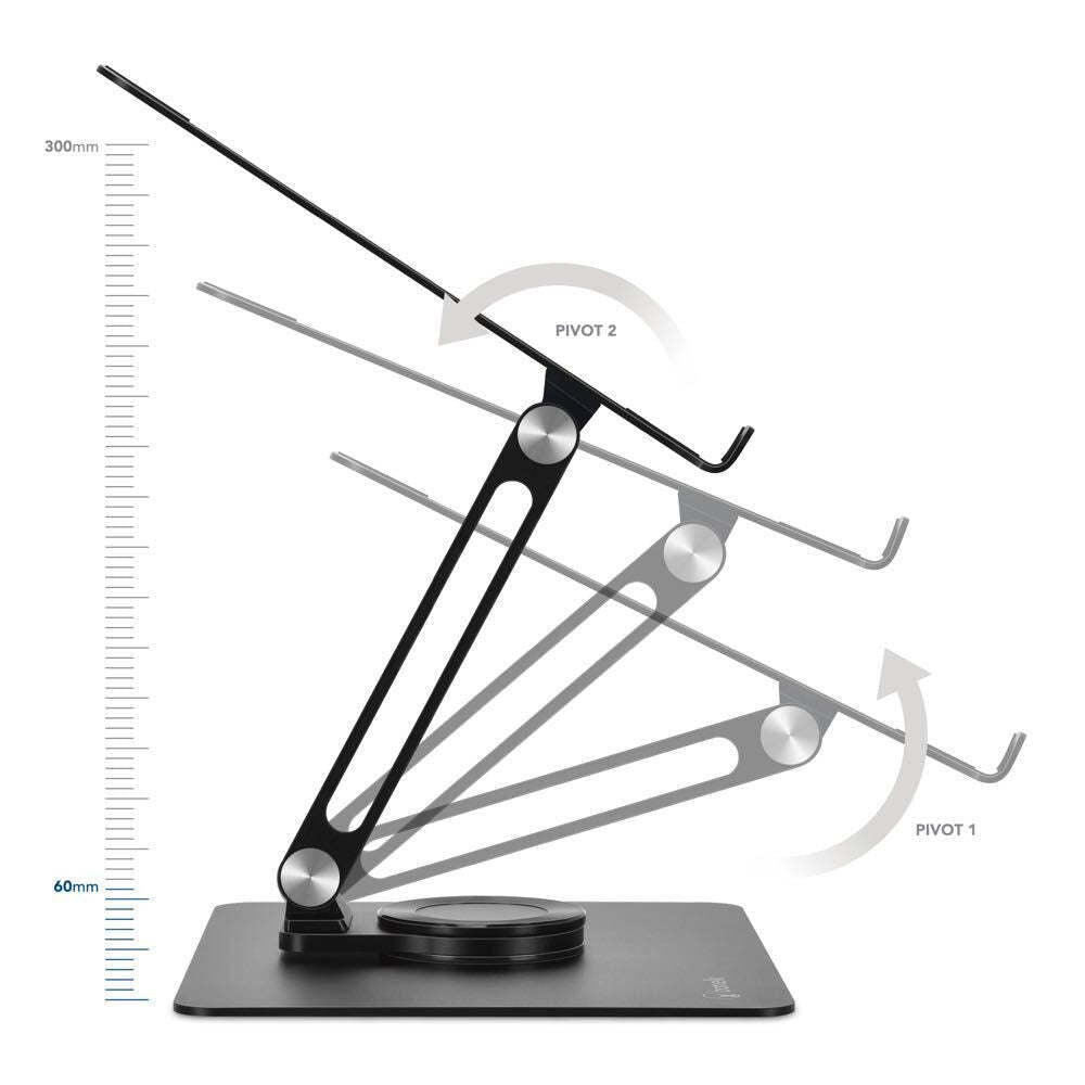 Bon.Elk Bonelk Aluminium Elevate 360 Laptop Stand Storage For Laptop/Notebook Black — image 2