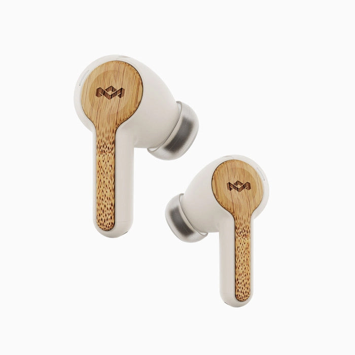 House of Marley Rebel True Wireless Earbuds/Bluetooth Earphones for Phones — White