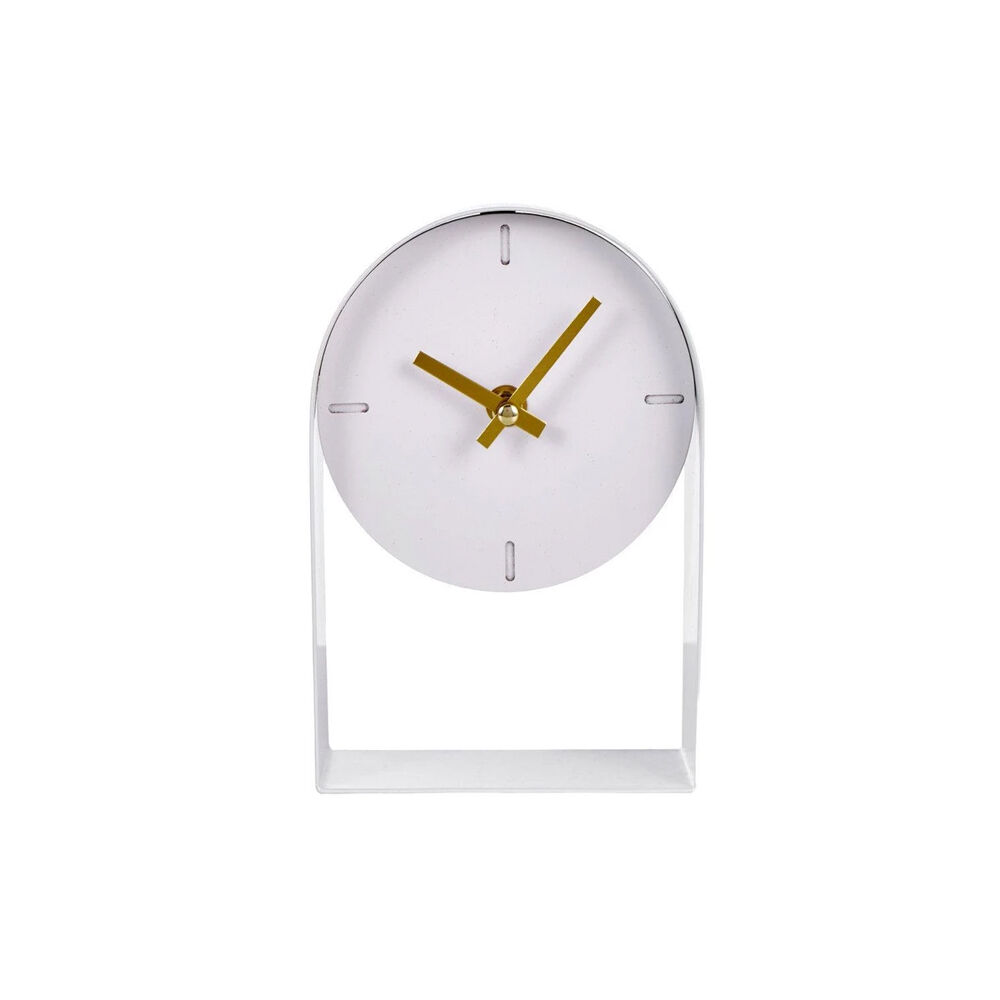Emporium 20cm White Eaglin Quartz Table Clock Home Decor