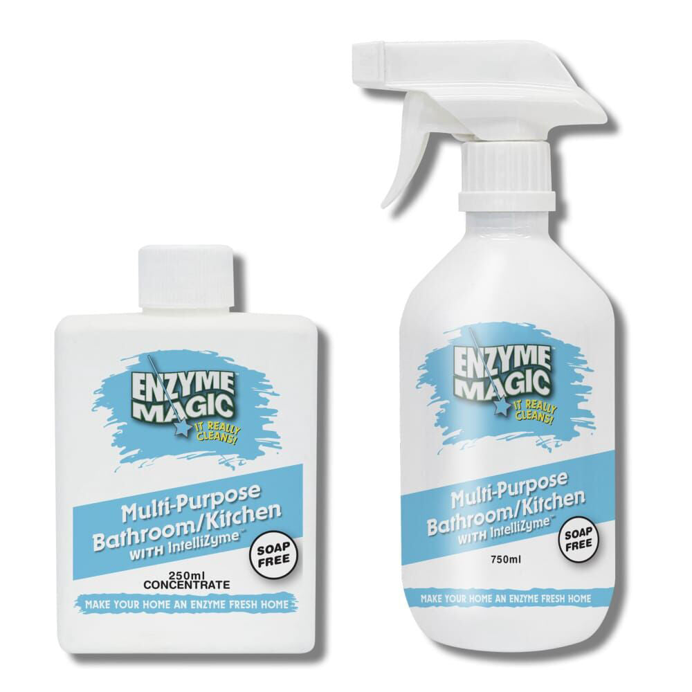Enzyme Magic Makes 7.5L Multi Purpose Bathroom/Kitchen Cleaner 250ml Concentrate