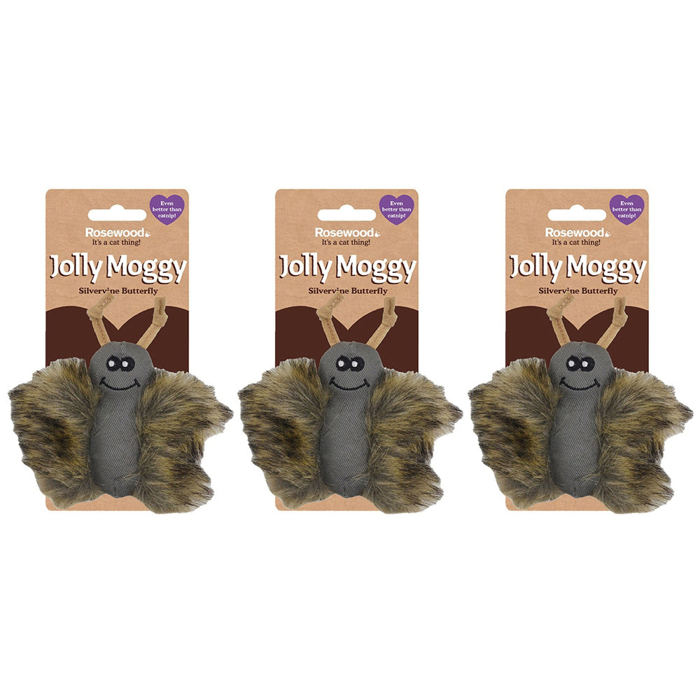 Rosewood Silvervine Fun Playtime Pet Supplies Cat/Kitten Activity Toys Grey (3 Pack)