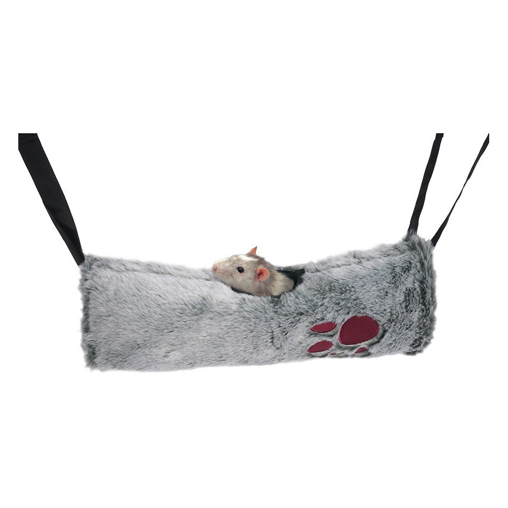 Rosewood Grey 2 in 1 Reversible Pet Hammock & Hanging Ferret/Hamster Tunnel