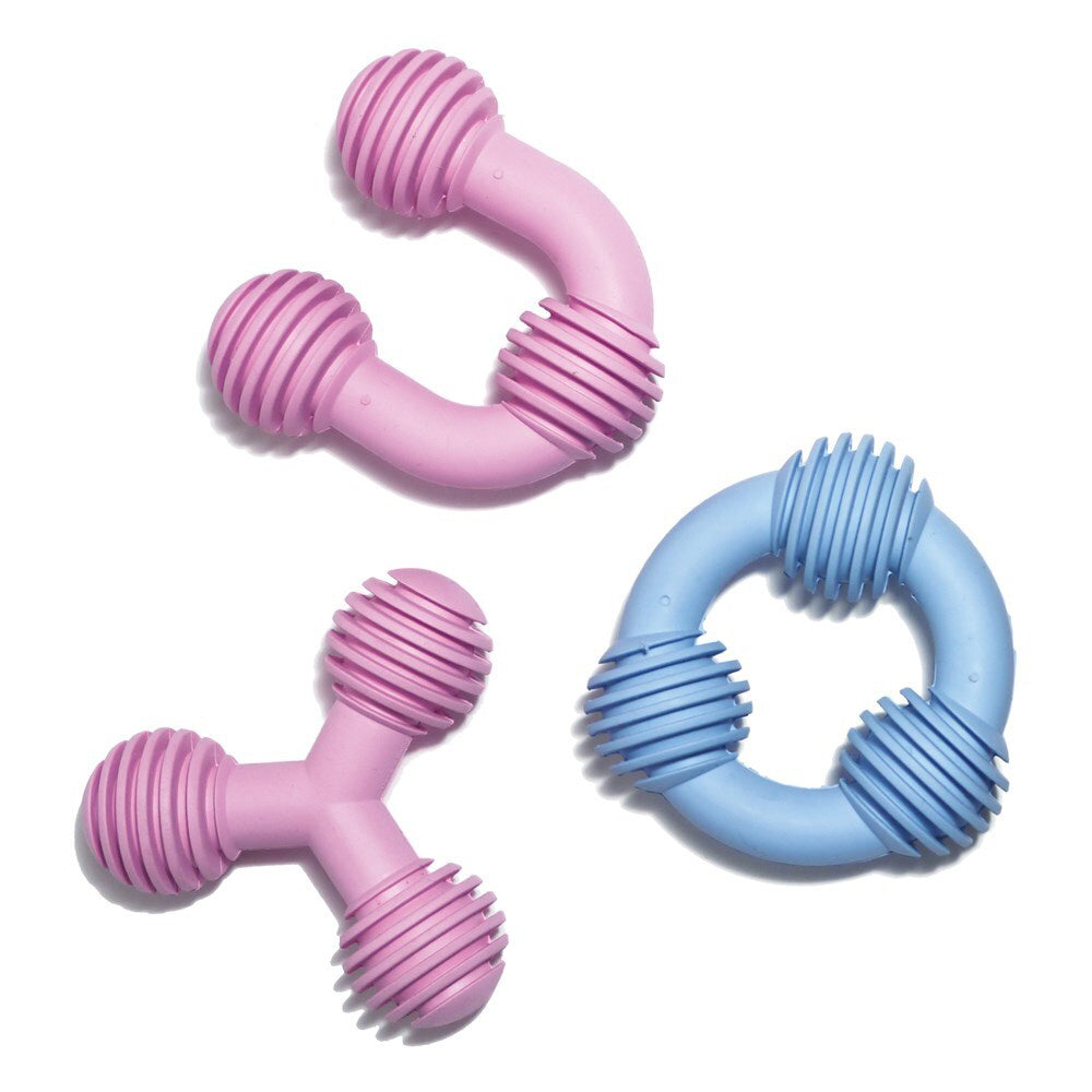 Rosewood Assorted Cyber Puppy Rubber Pet Dog Chew Bite Teetherbone Toy Large — image 2