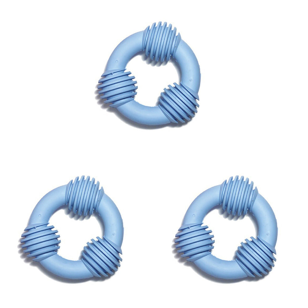 Rosewood Cyber Puppy Rubber Teetherbone Large Pet Dog Chew Bite Toy Assorted (3 Pack)