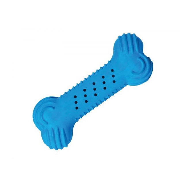 Rosewood Blue 14cm Chillax Cool Bone Interactive Pet Dog Fun Play Fetch Toy