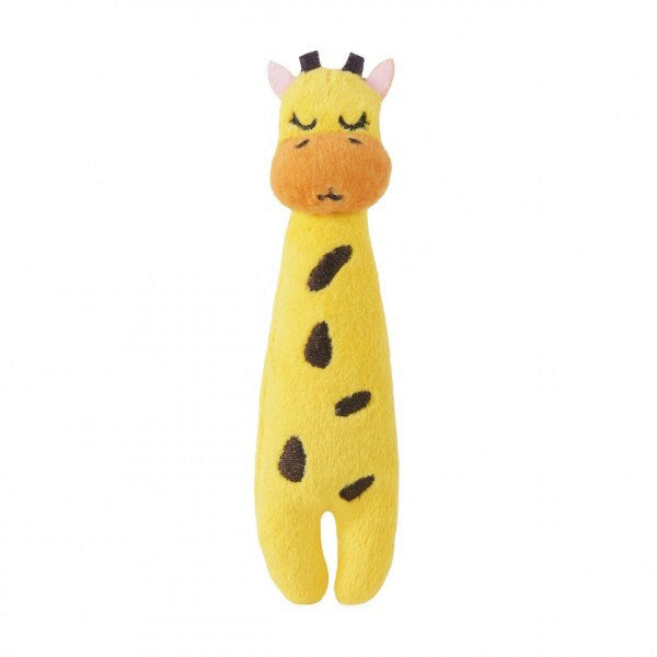 Rosewood Eco Friendly Pet/Cat Giraffe Plush Grab Interactive Play Toy Yellow (3 Pack) — image 2