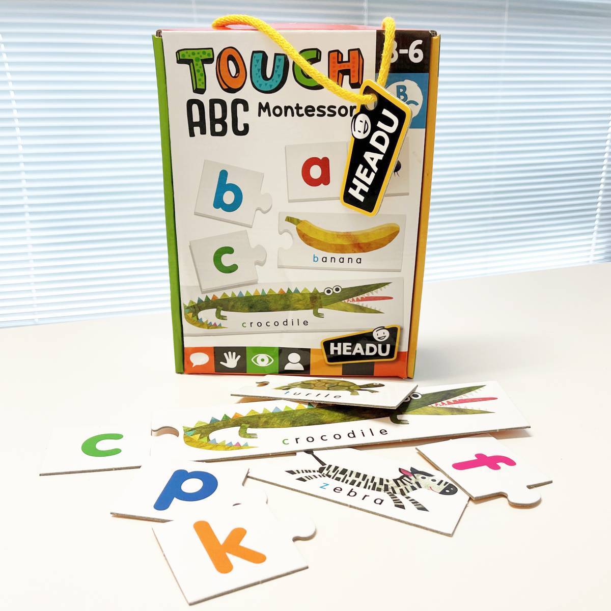 Headu Montessori Touch ABC Alphabet Puzzle Kids Educational/Reading Game 3-6y — image 2