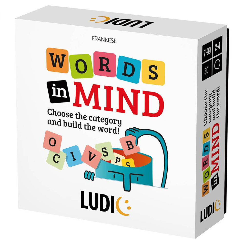 Ludic Words in Mind Cards Game Tiles w/ Marker Kids/Children Family Fun Play 7y+