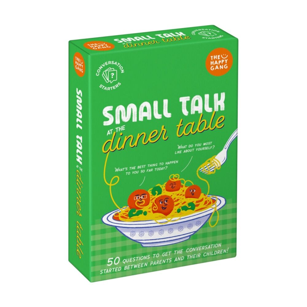 The Happy Gang Small Talk At Dinner Table Conversation Card Game 8Y+ (50 Pieces)