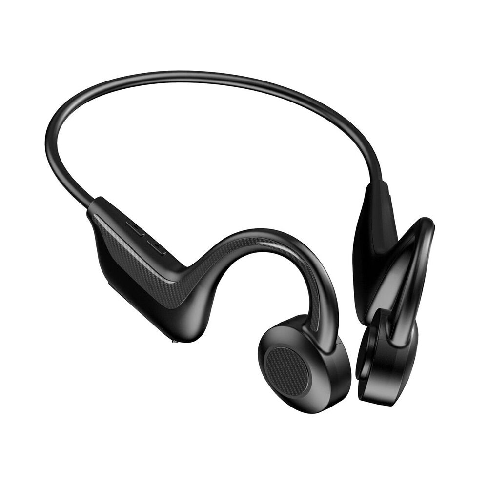 Laser Black Sports Bluetooth Wireless Open Ear Air Conduction Earphones
