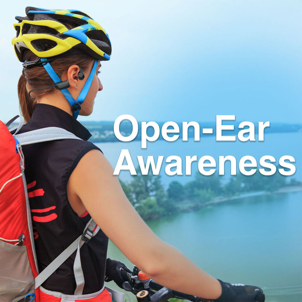 Laser Black Sports Bluetooth Wireless Open Ear Air Conduction Earphones — image 2