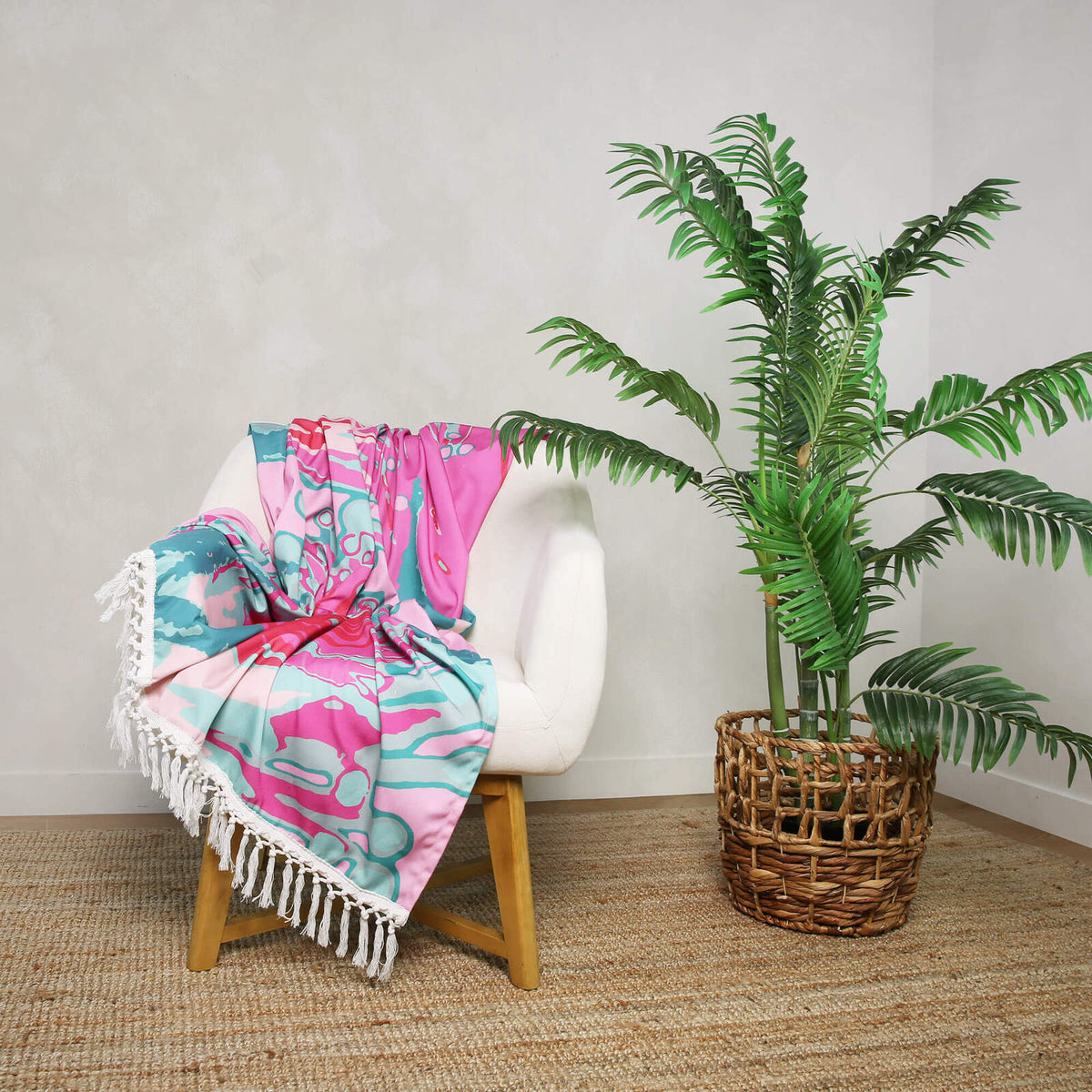 Rayell All in Bloom Light 130x170cm Canvas Throw Blanket Rectangle Sofa Decor — image 5
