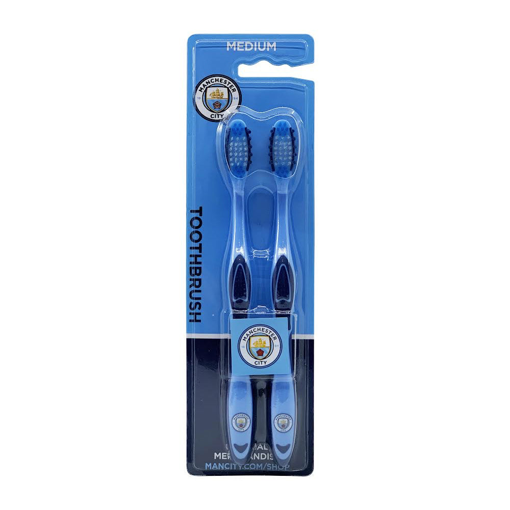 Manchester City Football Club EPL Manchester City F.C. Adults Medium Toothbrush (6 Pieces) — image 2