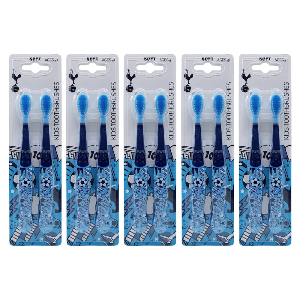 Tottenham Hotspur Football Club EPL Tottenham F.C. Kids Soft Toothbrush Oral Care 3+ (10 Pieces)