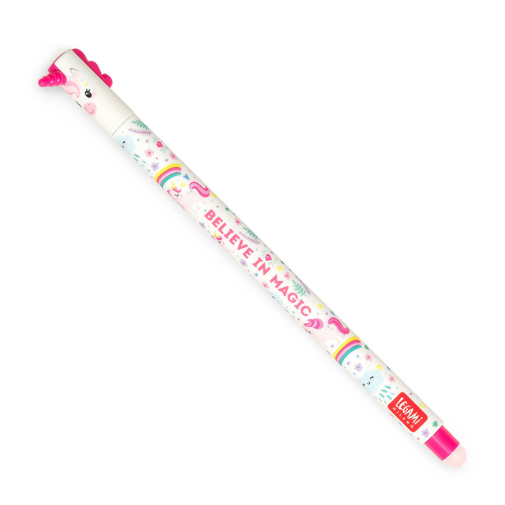Legami Erasable Gel Pen Rollerball Office Writing Stationery Unicorn Pink Ink (8 Pack) — image 2