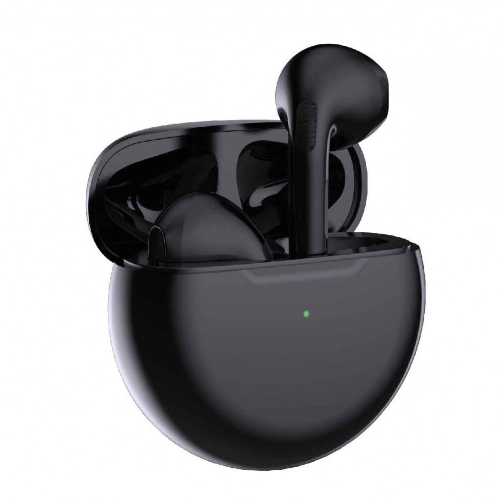 Laser TWS Wireless Bluetooth Earbuds In-Ear Earphones w Charging Case — Black
