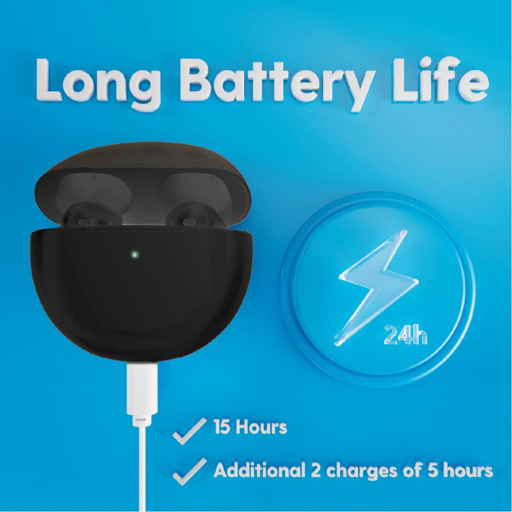 Laser TWS Wireless Bluetooth Earbuds In-Ear Earphones w Charging Case — image 2