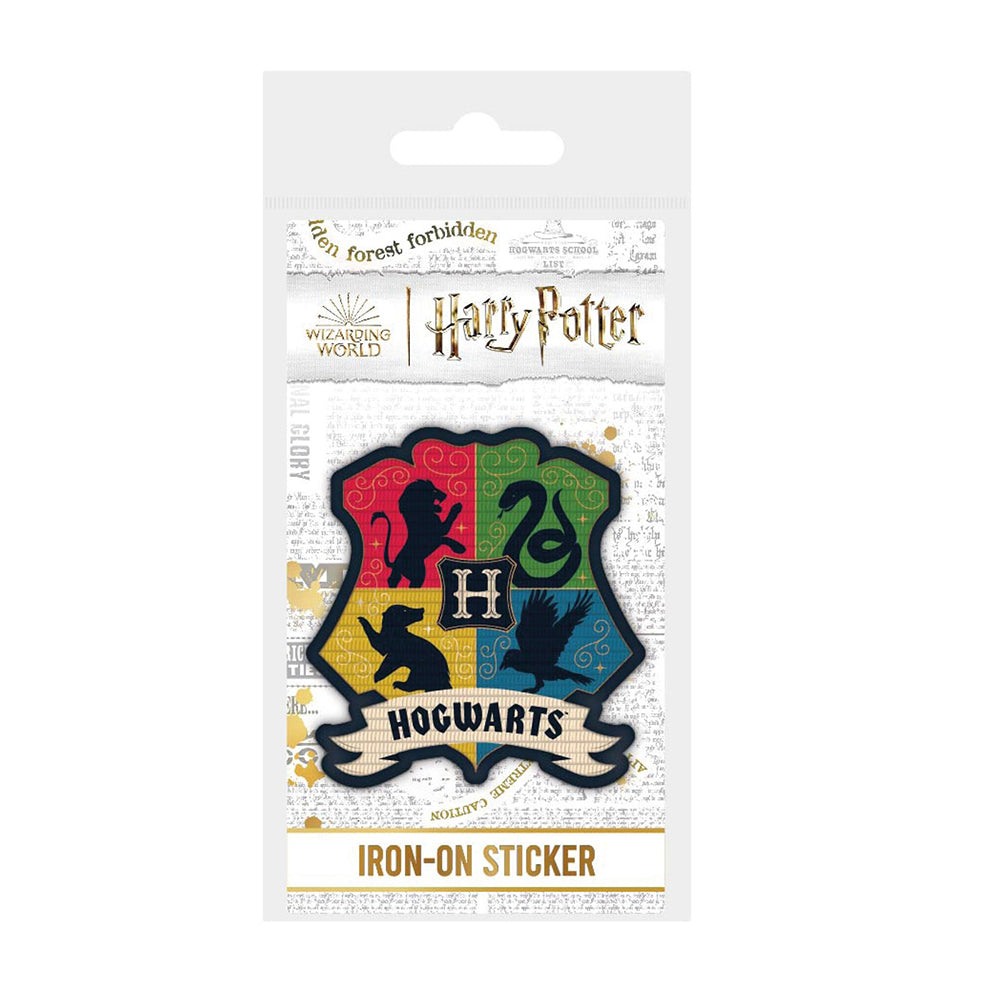 Wizarding World Harry Potter Hogwarts Crest Fabric Iron-On Decorative Patch