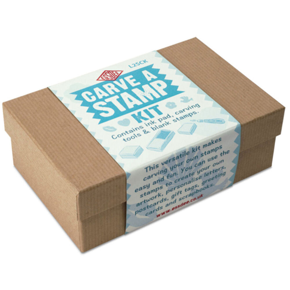 Essdee Carve-A-Stamp Mastercut Printing Carving Art Kit 50x145x95mm (10 Pieces)