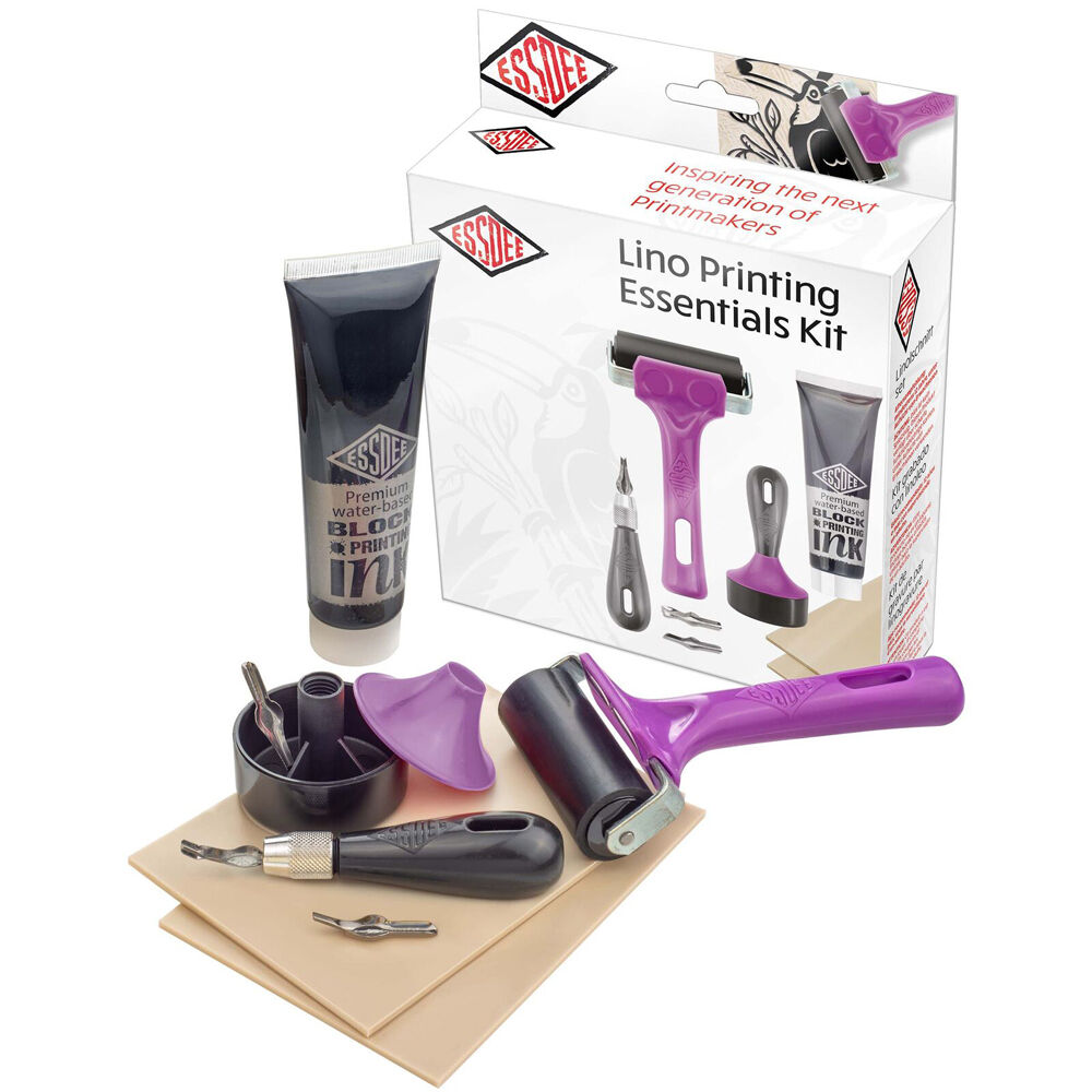 Essdee Purple Essentials Water-Based Block Printing Creative Artist Kit