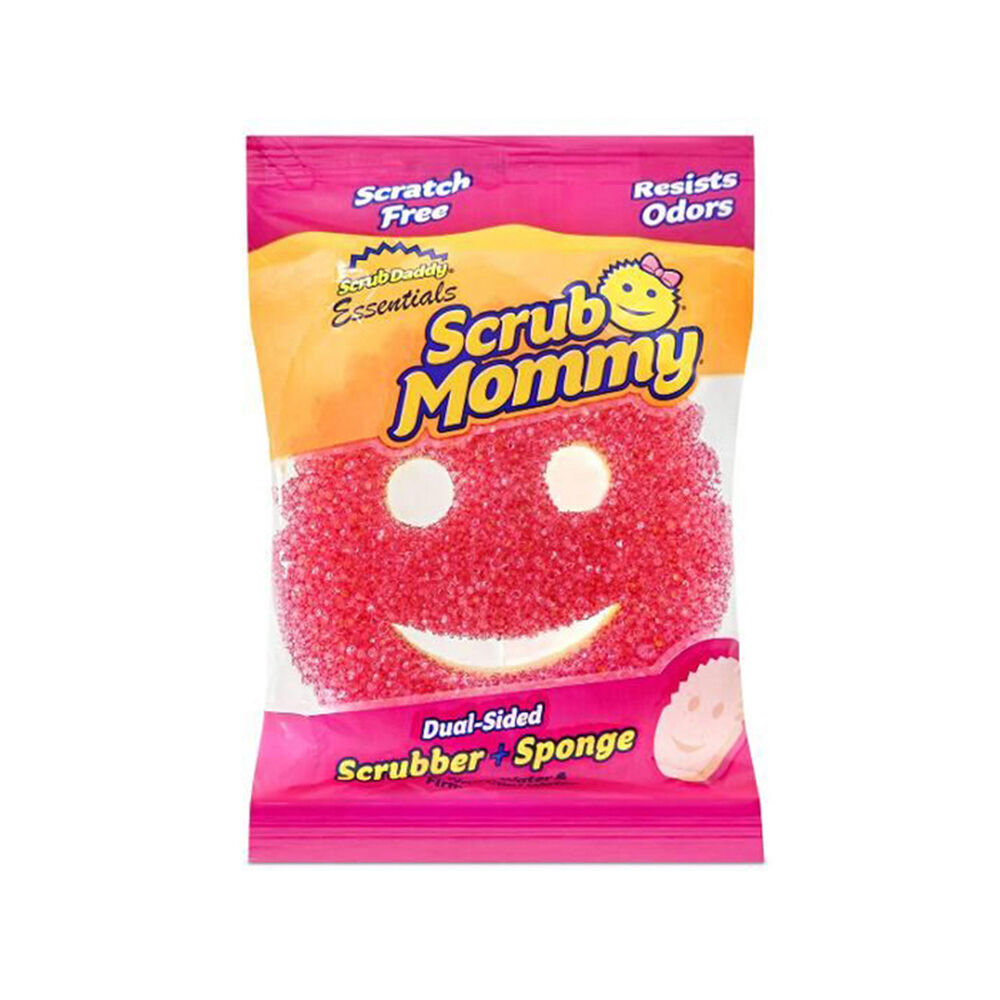 Scrub Daddy Essentials Flex Texture Scrub Mommy Dual Sided Scrubber Sponge Pink (6 Pack) — image 2