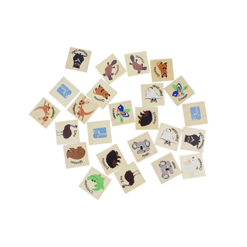 Koala Dream 24Pcs 18 Months+ Bush Buddies Wooden Memory Game Australian Animals — image 2