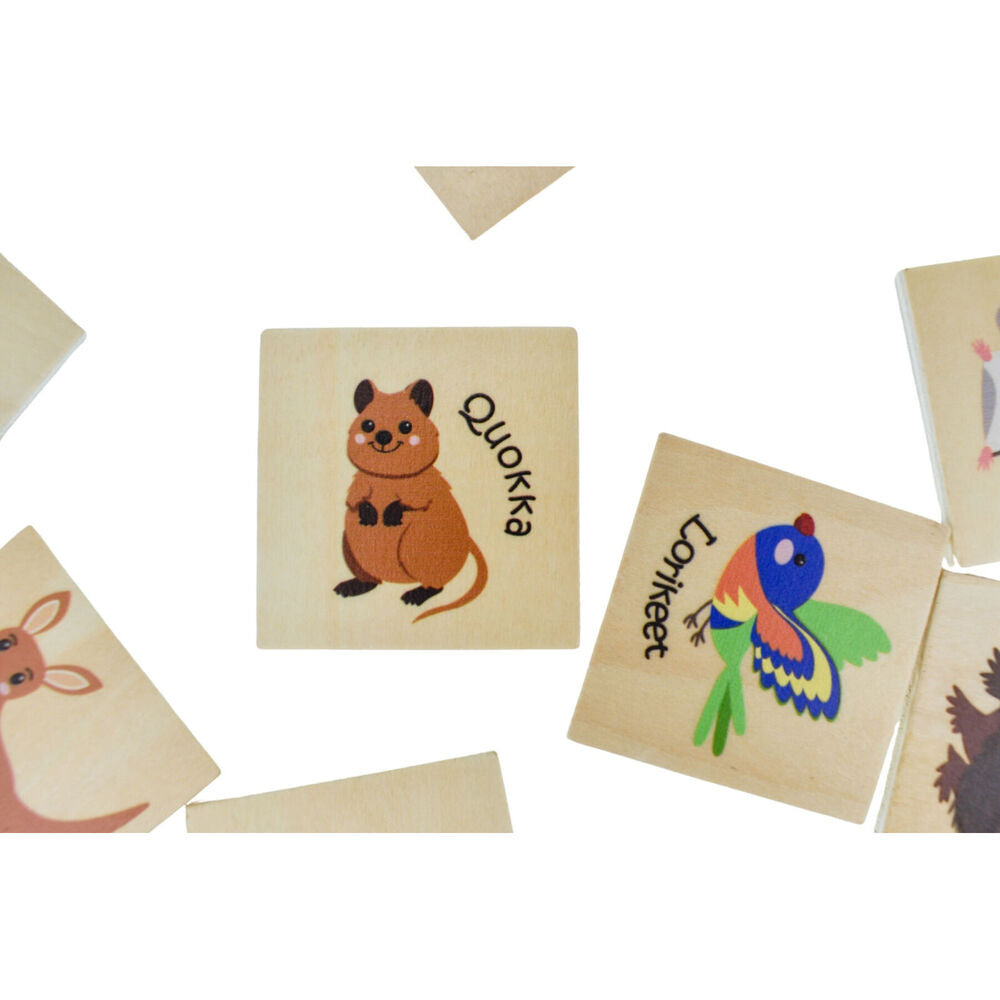 Koala Dream 24Pcs 18 Months+ Bush Buddies Wooden Memory Game Australian Animals — image 5