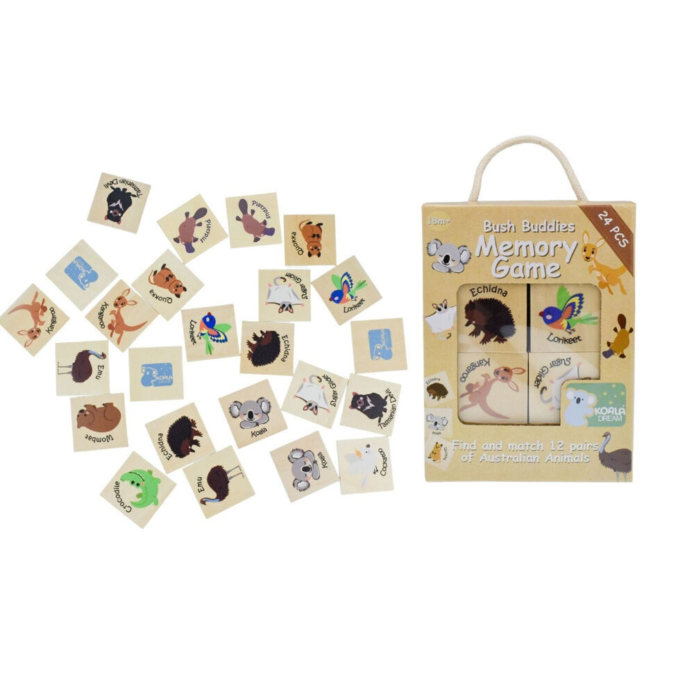 Koala Dream Bush Buddies Wooden Memory Game & Dominoes Set Ages 18m+ — image 2
