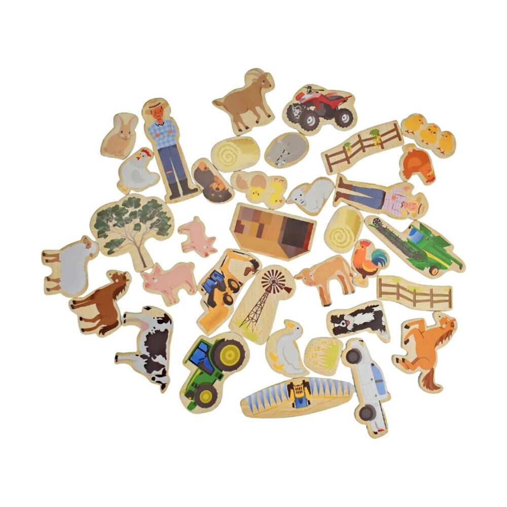 Koala Dream 35pcs 2y+ Fridge Friends Wooden Aussie Farm Animals Magnets — image 3