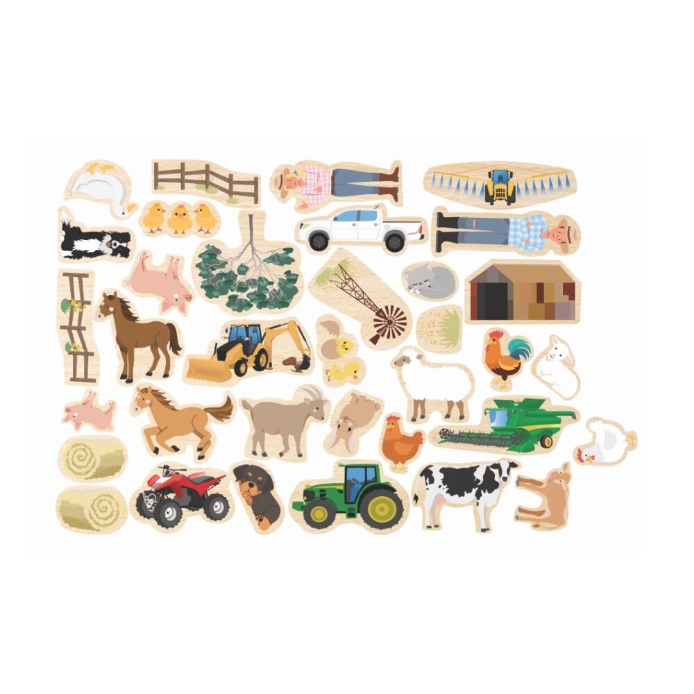 Koala Dream 35pcs 2y+ Fridge Friends Wooden Aussie Farm Animals Magnets — image 5