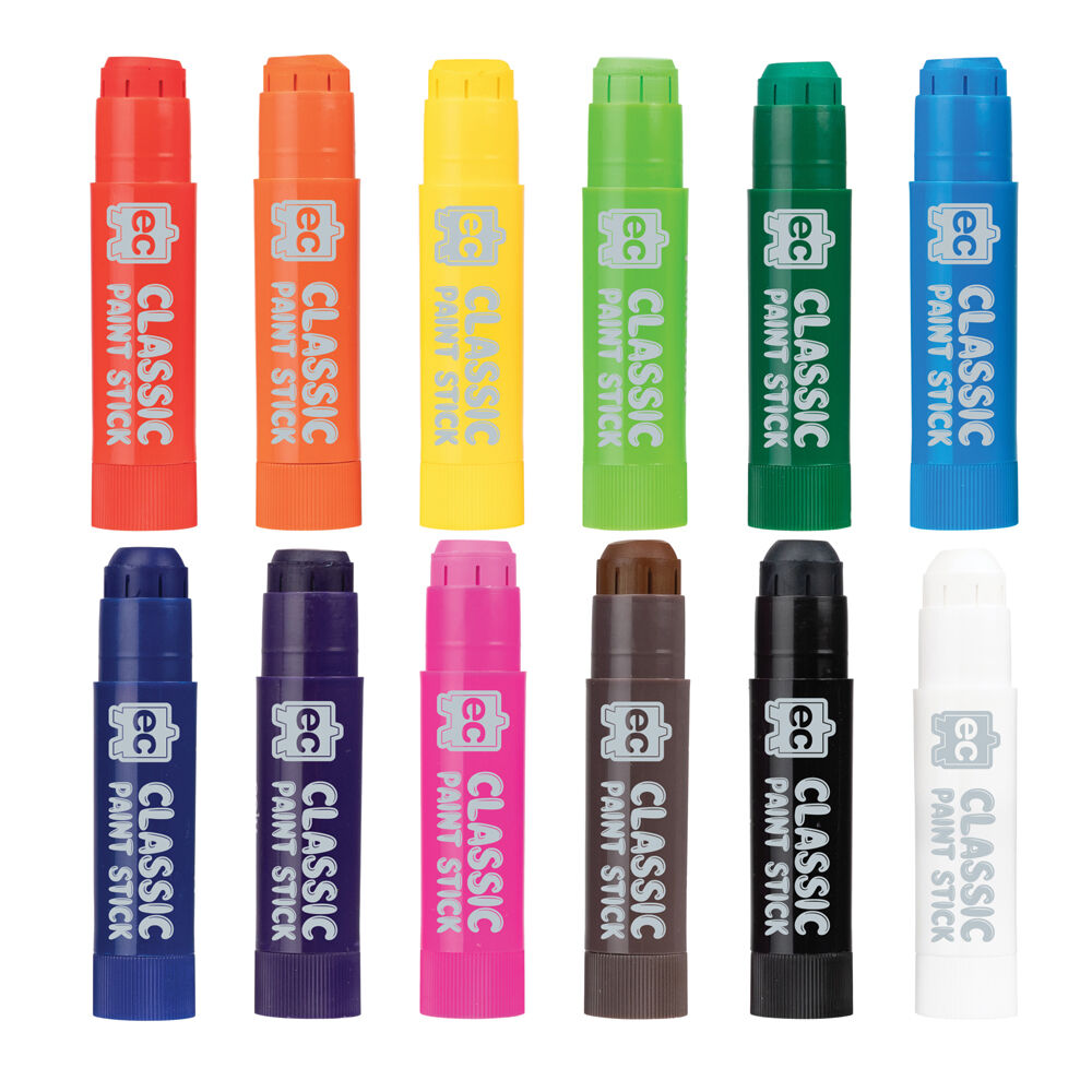 Educational Colours Mess-Free Kids Paint Sticks Set Classic (12 Pieces) — image 2