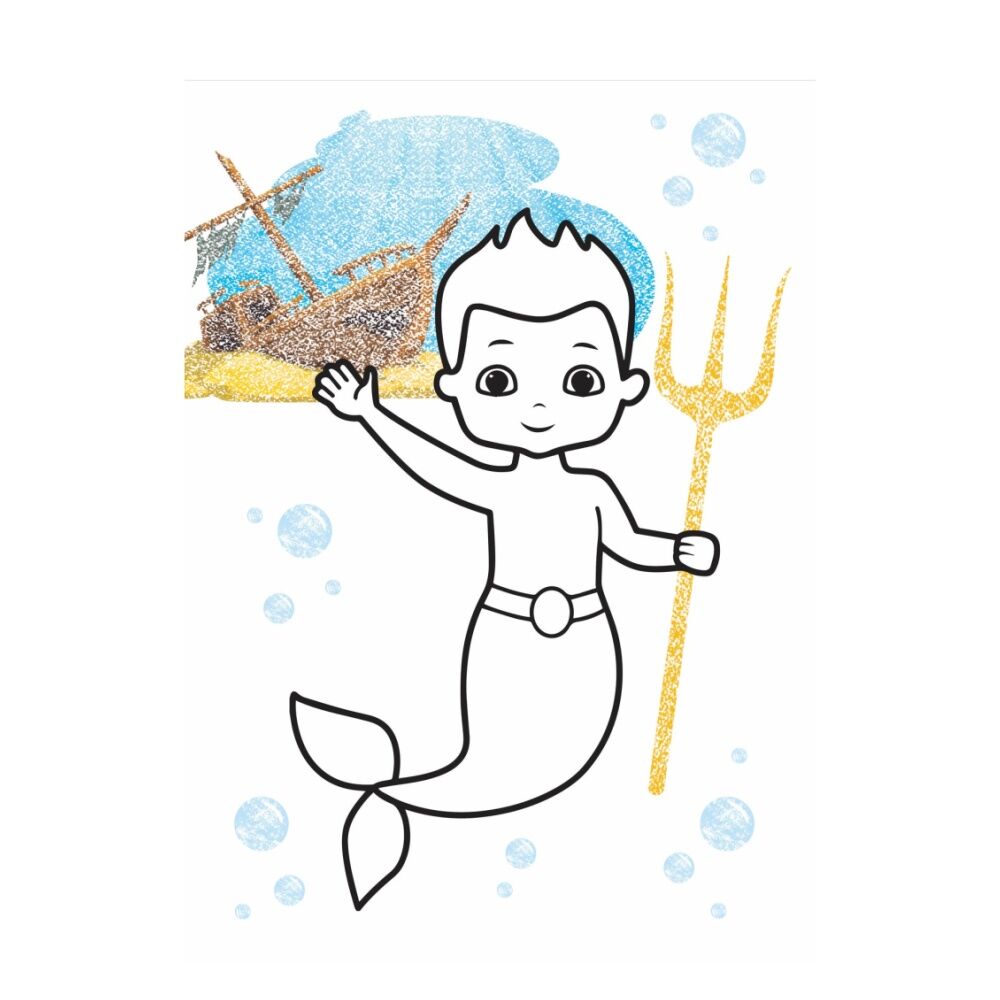 First Creations My Colouring Book Mermaids Theme Kids Activity 26 Pages 12m+ (3 Pack) — image 3