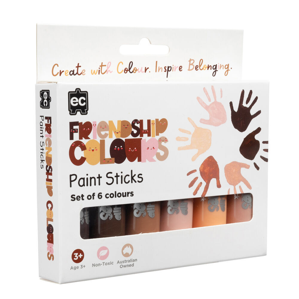 Educational Colours 6pc Educational Colours Friendship Colour Paint Sticks Skin Tone (4 Pack) — image 3