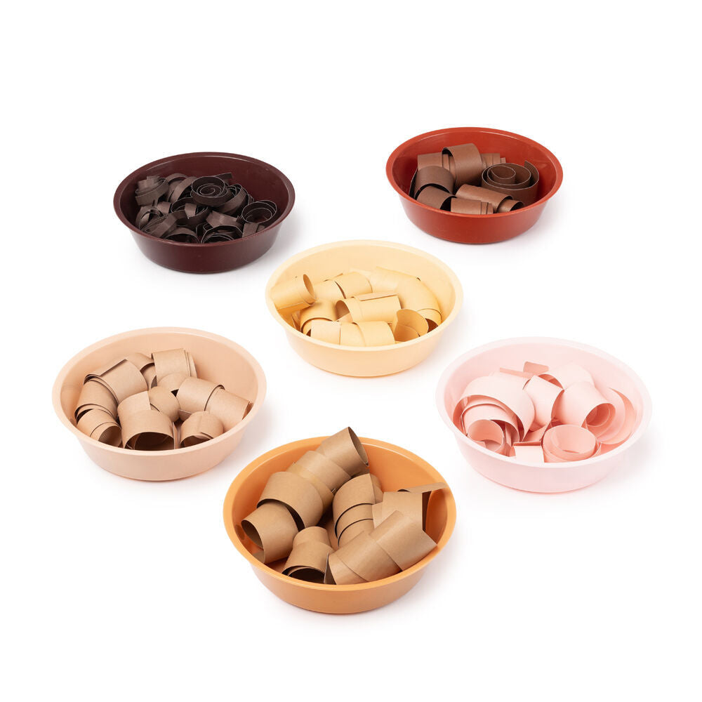 Educational Colours 6pc Educational Colours Friendship Colour Sorting Bowls 16cm Skin Tones (2 Pack) — image 3