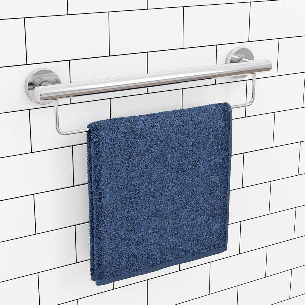 Evekare Bathroom Wall Mobility Towel Rail Bar Rack/Holder 600mm Stainless Steel — image 6