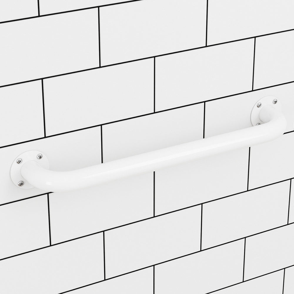 Evekare Exposed Flange Safety Grab Bathroom Wall Hand Rail/Pull Bar 450mm SS WHT — image 6