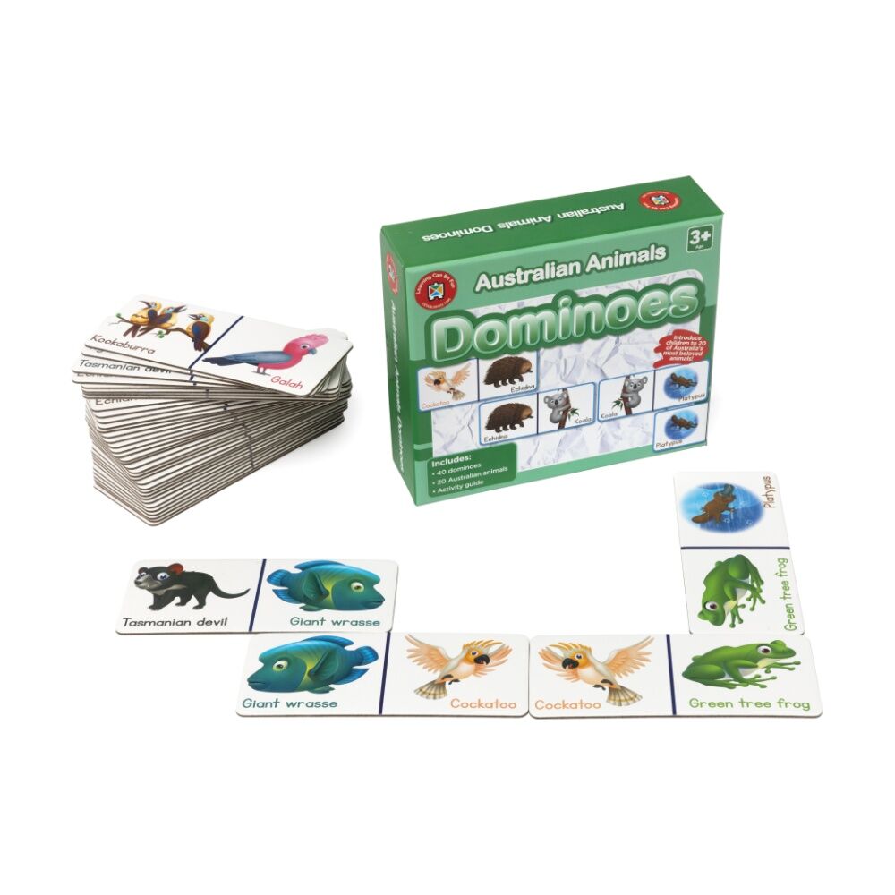 Learning Can BE Fun Australian Animal Dominoes Kids Education Game 3y+ (40 Pieces) — image 2