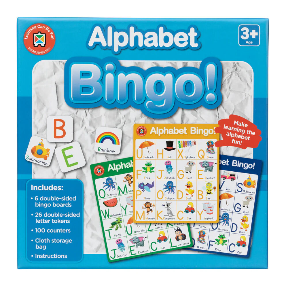 Learning Can BE Fun 3y+ Alphabet Bingo Educational Childrens Toy