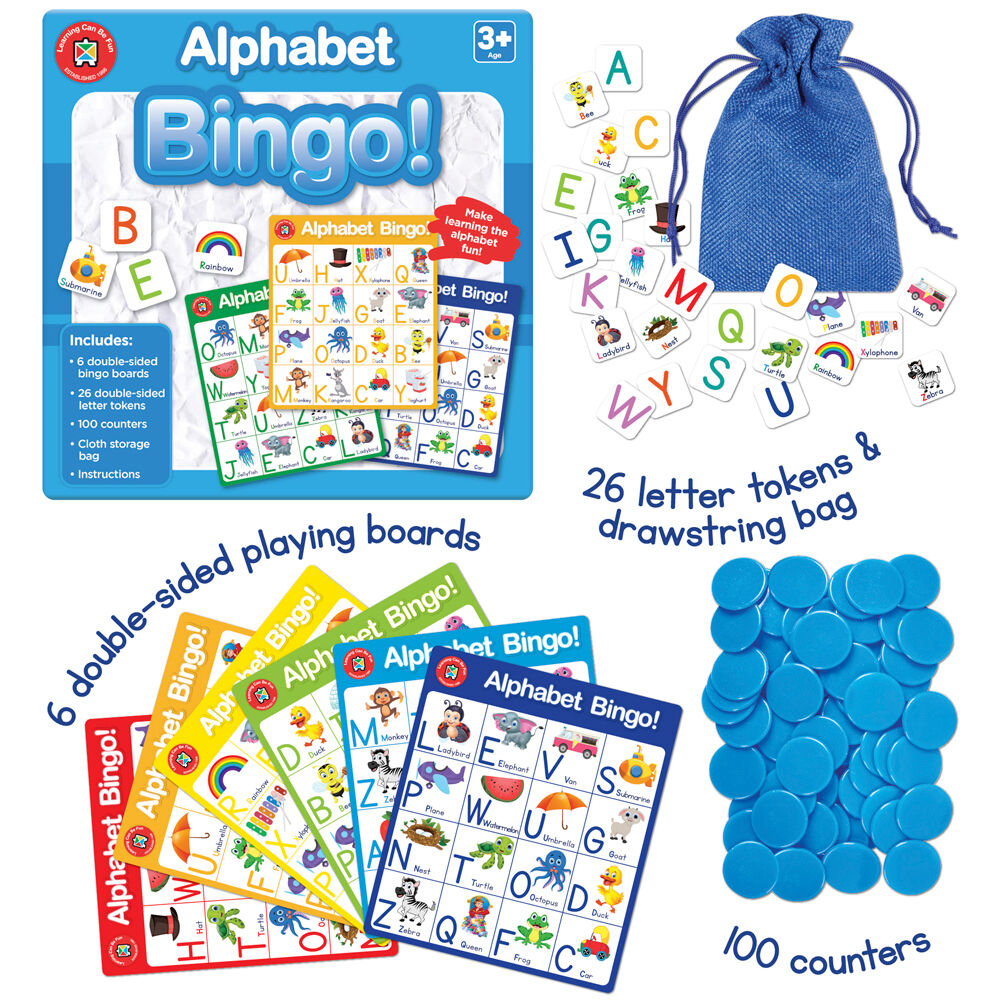 Learning Can BE Fun 3y+ Alphabet Bingo Educational Childrens Toy — image 3
