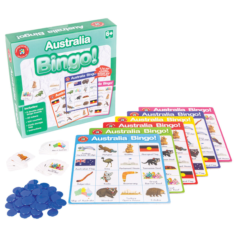 Learning Can BE Fun 6y+ Australia Bingo Educational Childrens Toy — image 2
