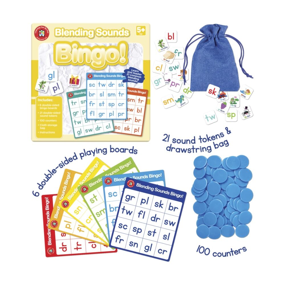 Learning Can BE Fun 5y+ Blending Sounds Bingo Phonics Kids Game Educational — image 3
