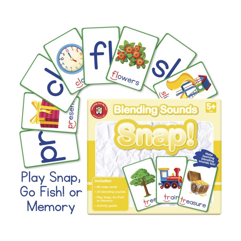 Learning Can BE Fun Blending Sounds Snap! 80 Cards Phonics Practice Kids 5y+ (3 Pack) — image 3