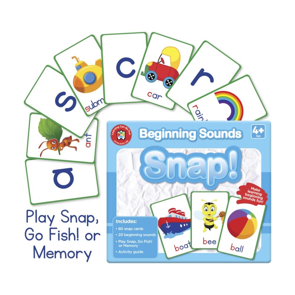 Learning Can BE Fun Beginning Sounds Snap! 80 Cards Kids Phonics Game 4y+ (3 Pack) — image 3