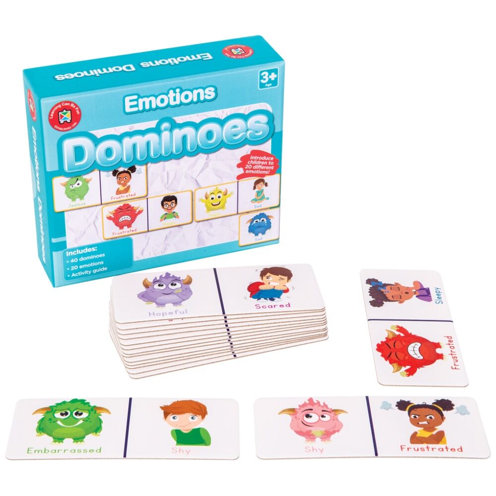 Learning Can BE Fun Emotions Dominoes Kids Early Education Game 3y+ (40 Pieces) — image 2