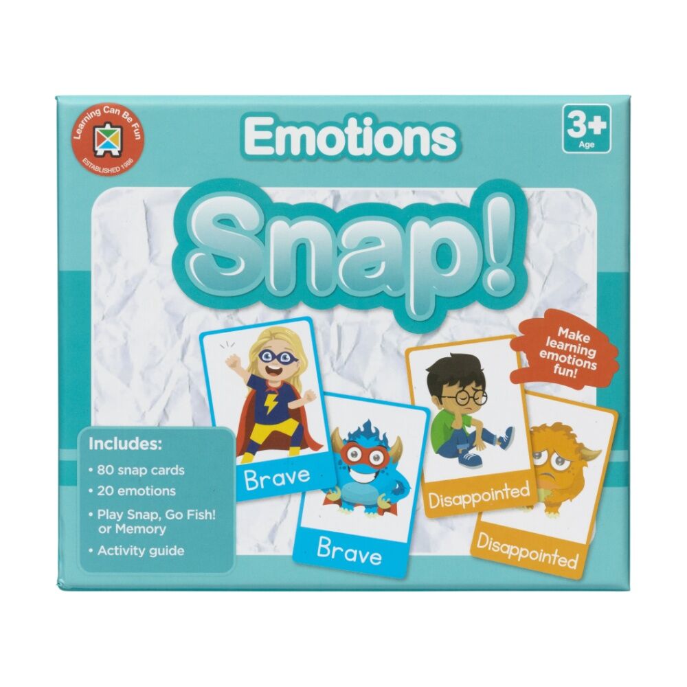 Learning Can BE Fun Emotions Snap! 80 Cards Identify Feelings Kids Game 3y+ (3 Pack) — image 2