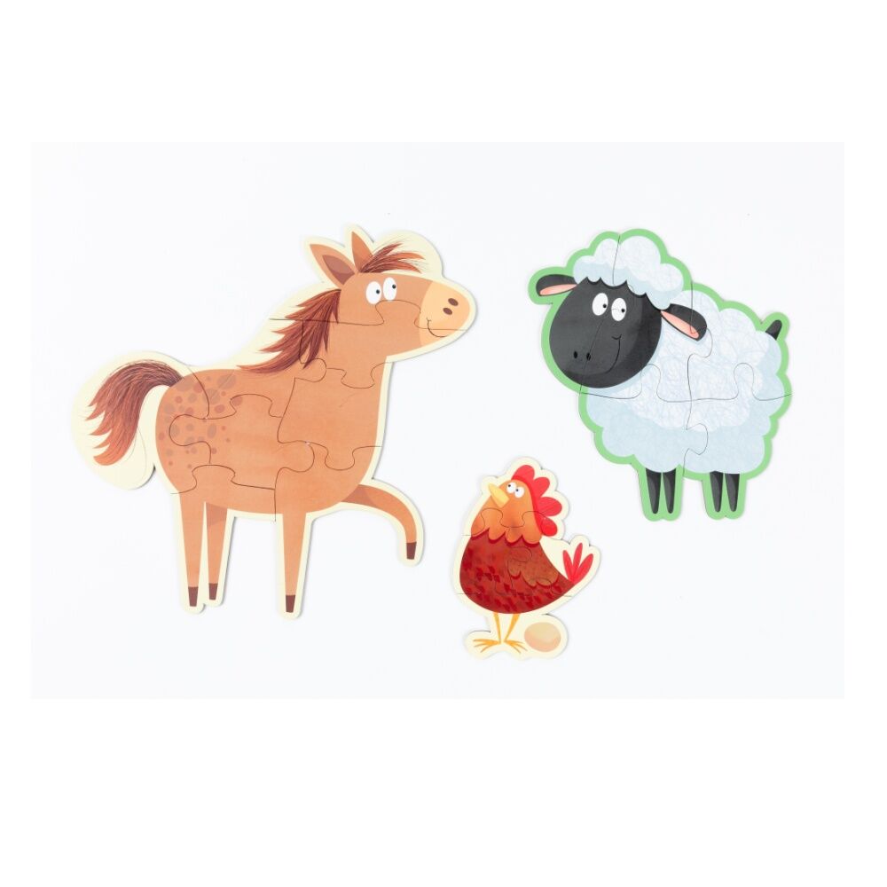 Learning Can BE Fun 6PK Learning Can Be Fun My First Puzzles Set On The Farm w/Carry Box 3y+ (3 Pack) — image 5
