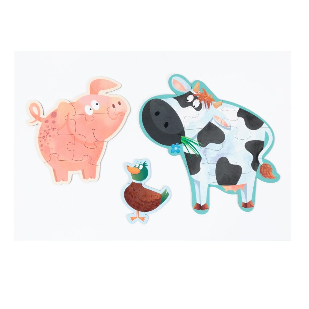 Learning Can BE Fun 6PK Learning Can Be Fun My First Puzzles Set On The Farm w/Carry Box 3y+ (3 Pack) — image 4